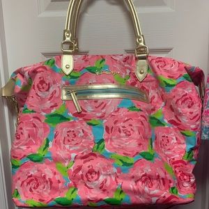 Lilly Pulitzer first impressions weekender bag